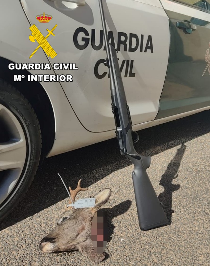 La Guardia Civil interviene un rifle de caza mayor del calibre 300 en la  provincia de Zamora