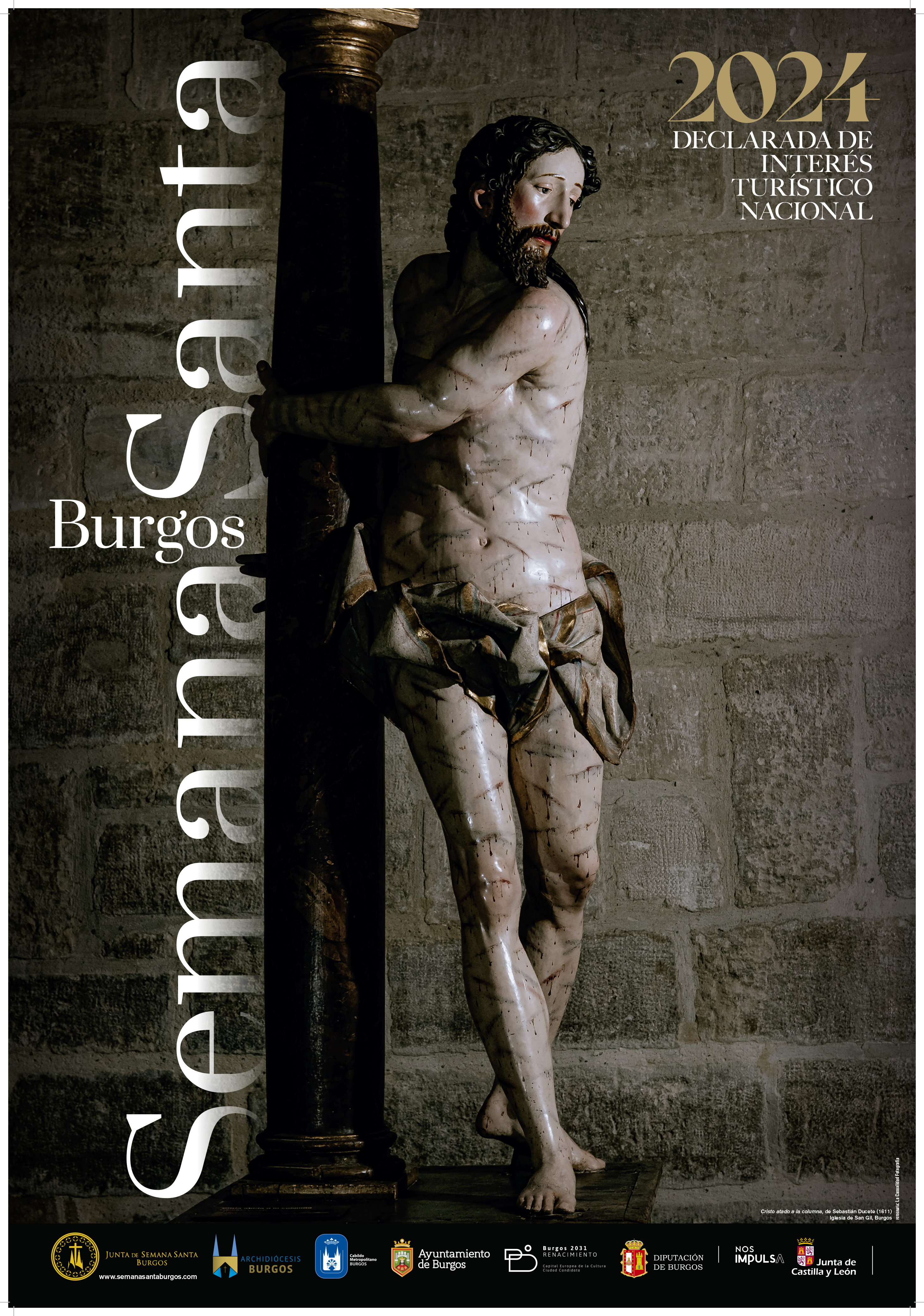 Programa de Mano con Horarios e Itinerarios Semana Santa Burgos 2024