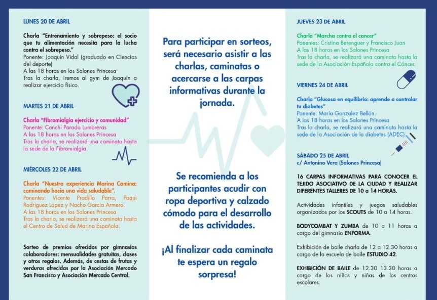 Programación de la Semana de la Salud de Elda 2026