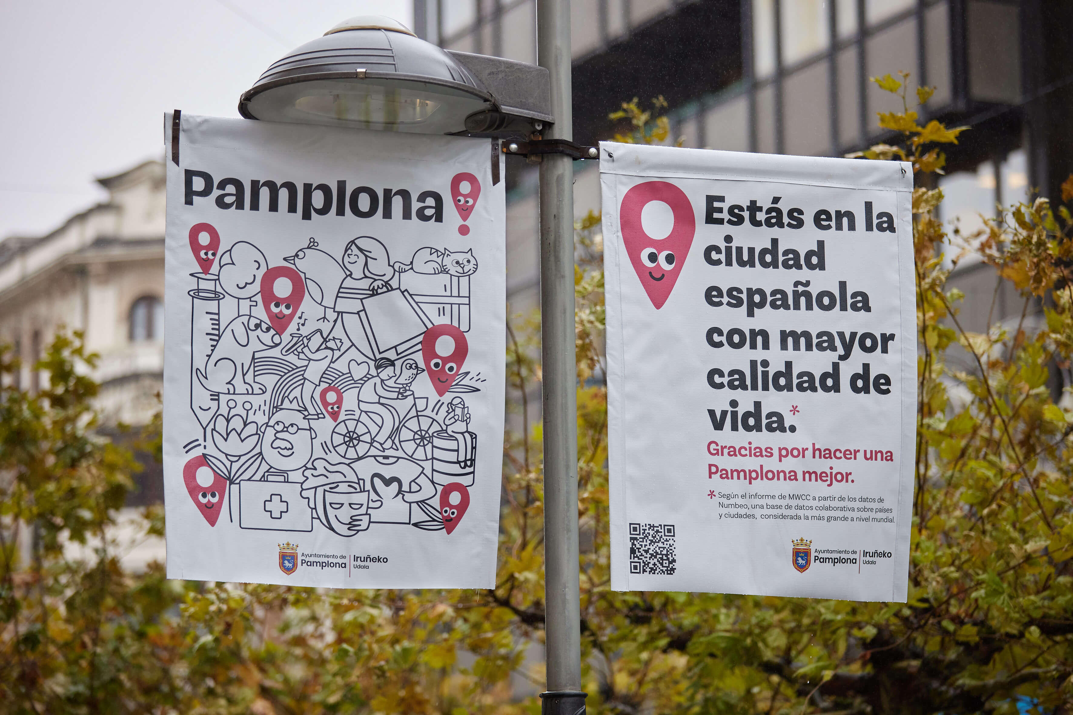 Estos son los cuatro puntos de Pamplona donde se instalarán los primeros  aparcamientos de bicis