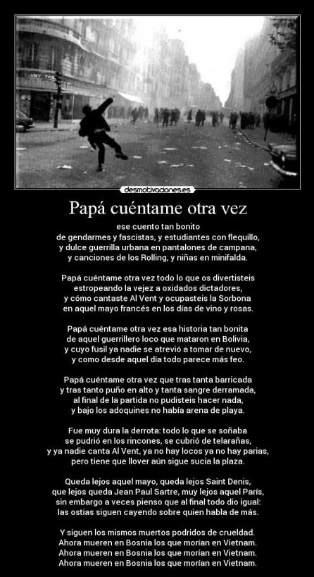 Papá, cuéntame otra vez'. ¿Que pasó en la revolución de mayo de 1968? |  Ocio y cultura | Cadena SER