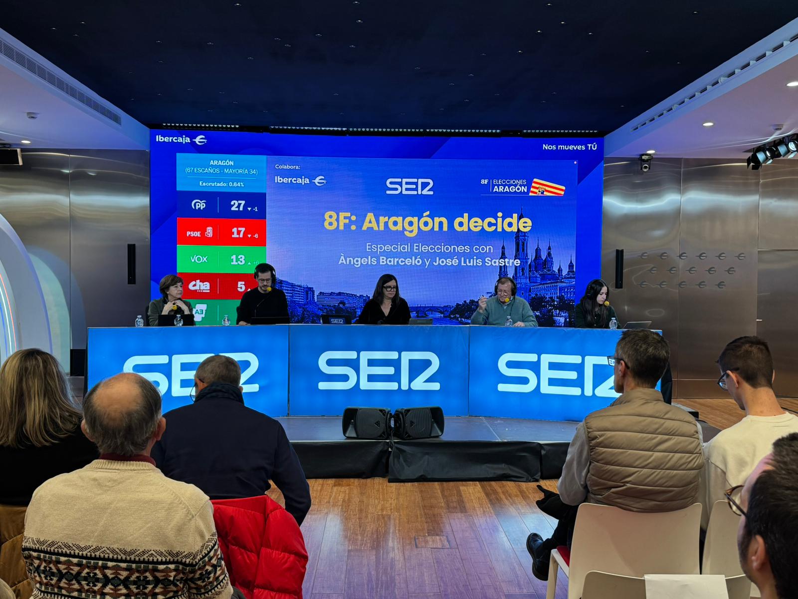 Programa especial de la SER desde el Espacio Ibercaja Explora en Zaragoza.