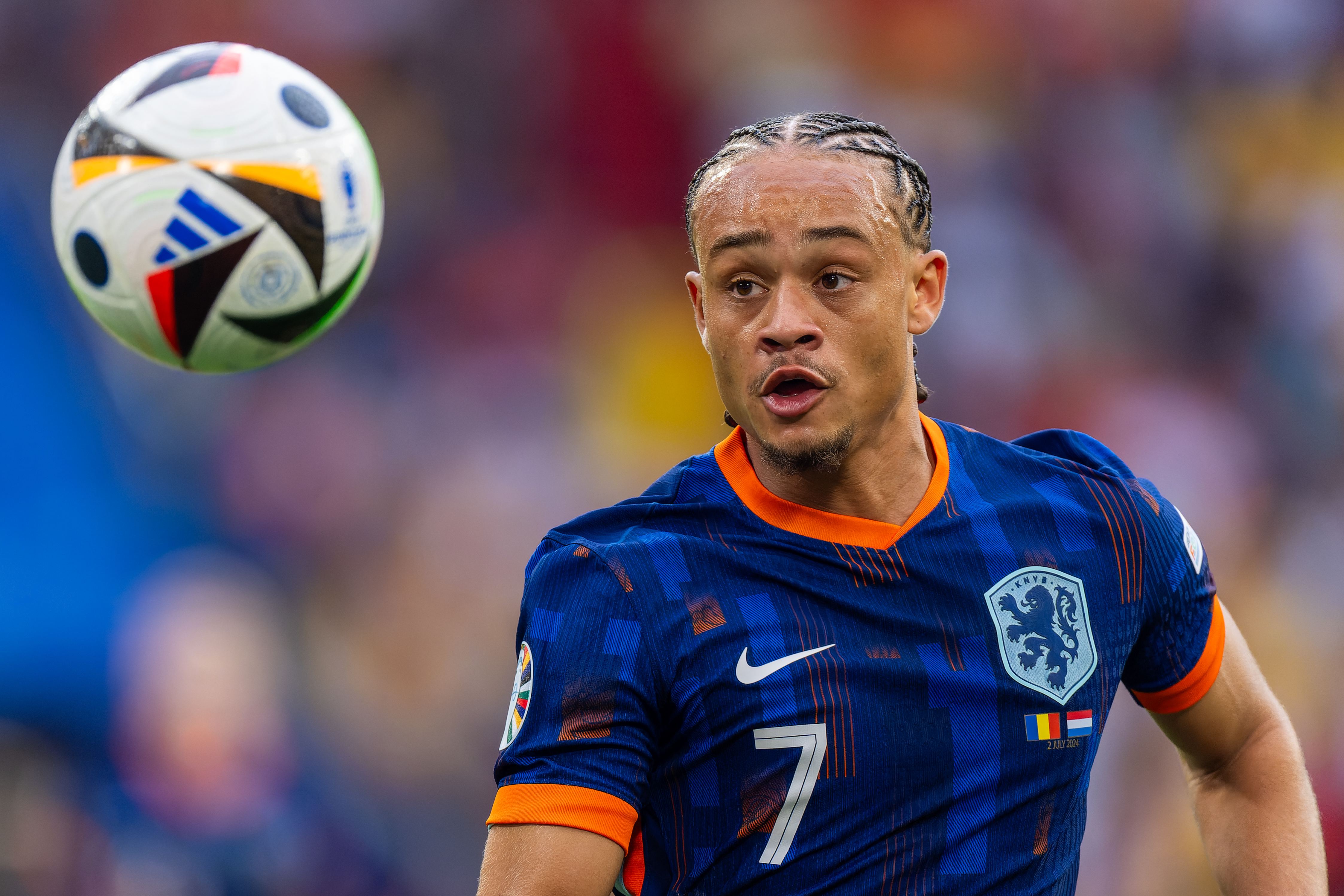 Xavi Simons, en el partido ante Rumanía