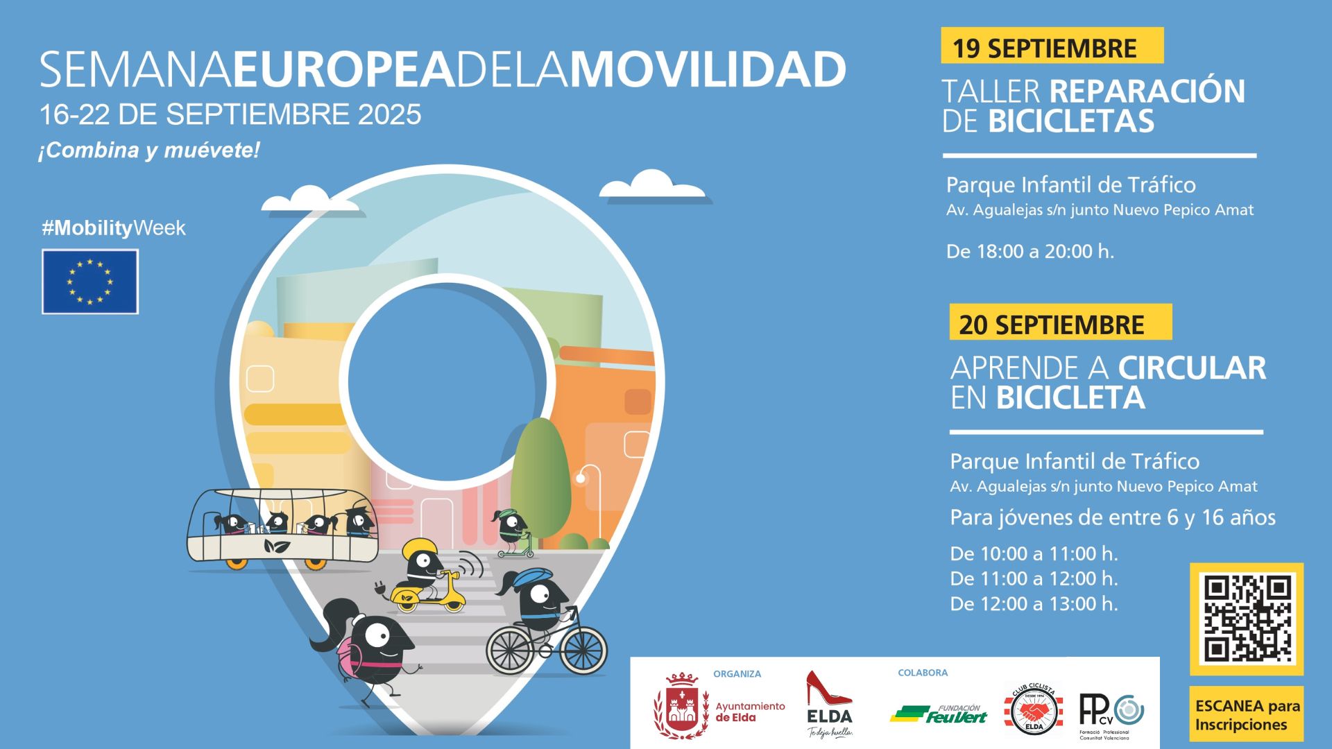 Las inscripciones para la gincana pueden realizarse a través del código QR disponible en el cartel oficial del evento