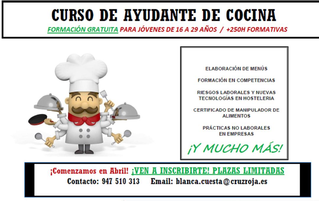 Curso de Ayudante de Cocina