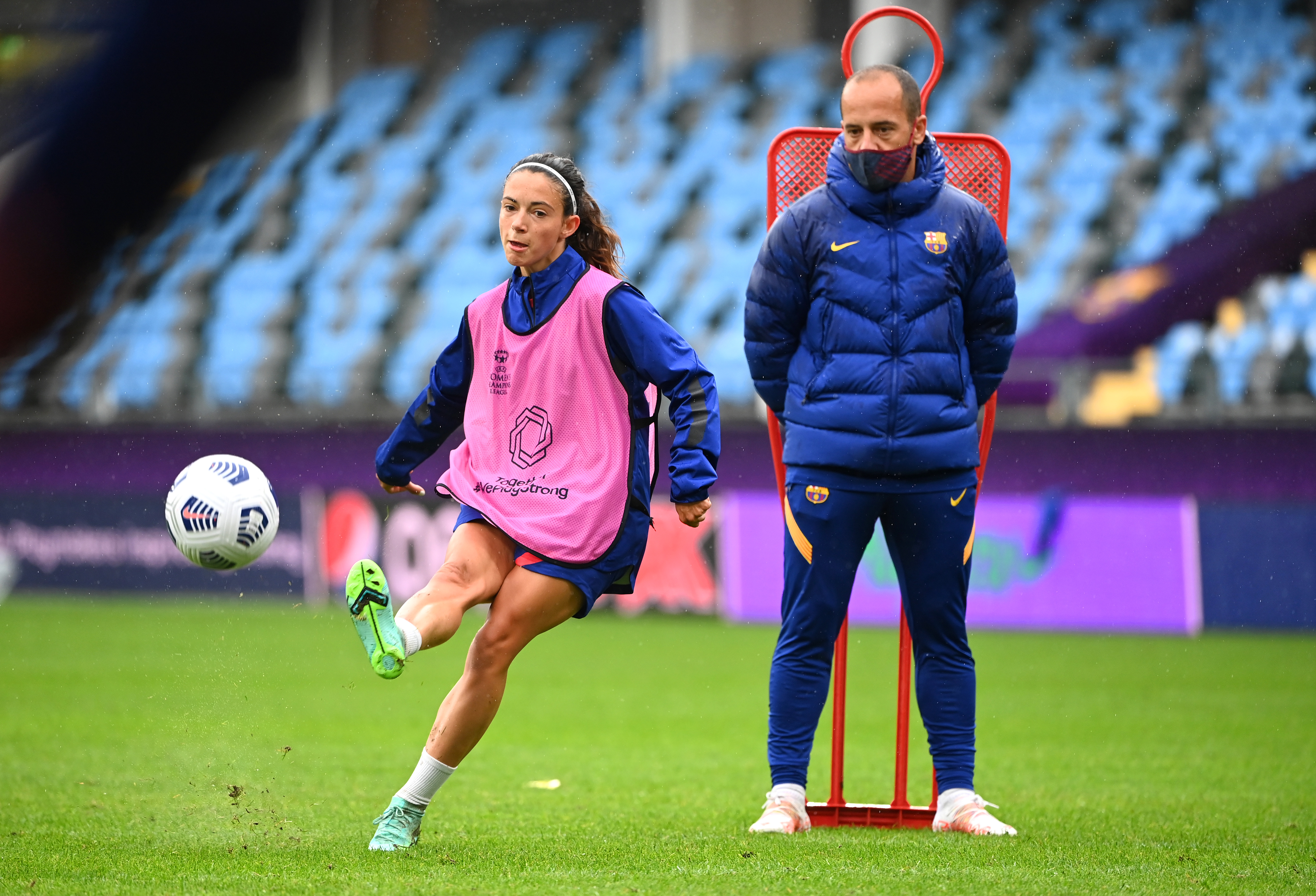 El día que estuvieron a punto de echar de un entrenamiento a Aitana antes de una final de Champions: "Pilló un rebote increíble..."