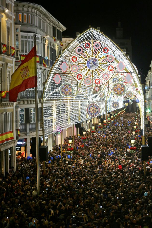 El de luces en la calle Larios de la Málaga enciende su Málaga enciende su Navidad | | Cadena SER