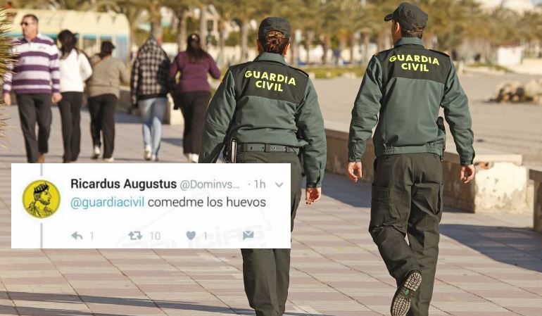 Redes  La Guardia Civil publica en su Twitter oficial un