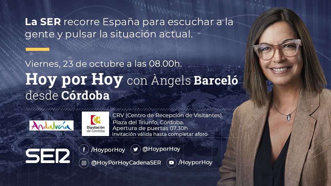 Àngels realizará Hoy por Hoy desde el CRV en Córdoba | Actualidad | Cadena SER