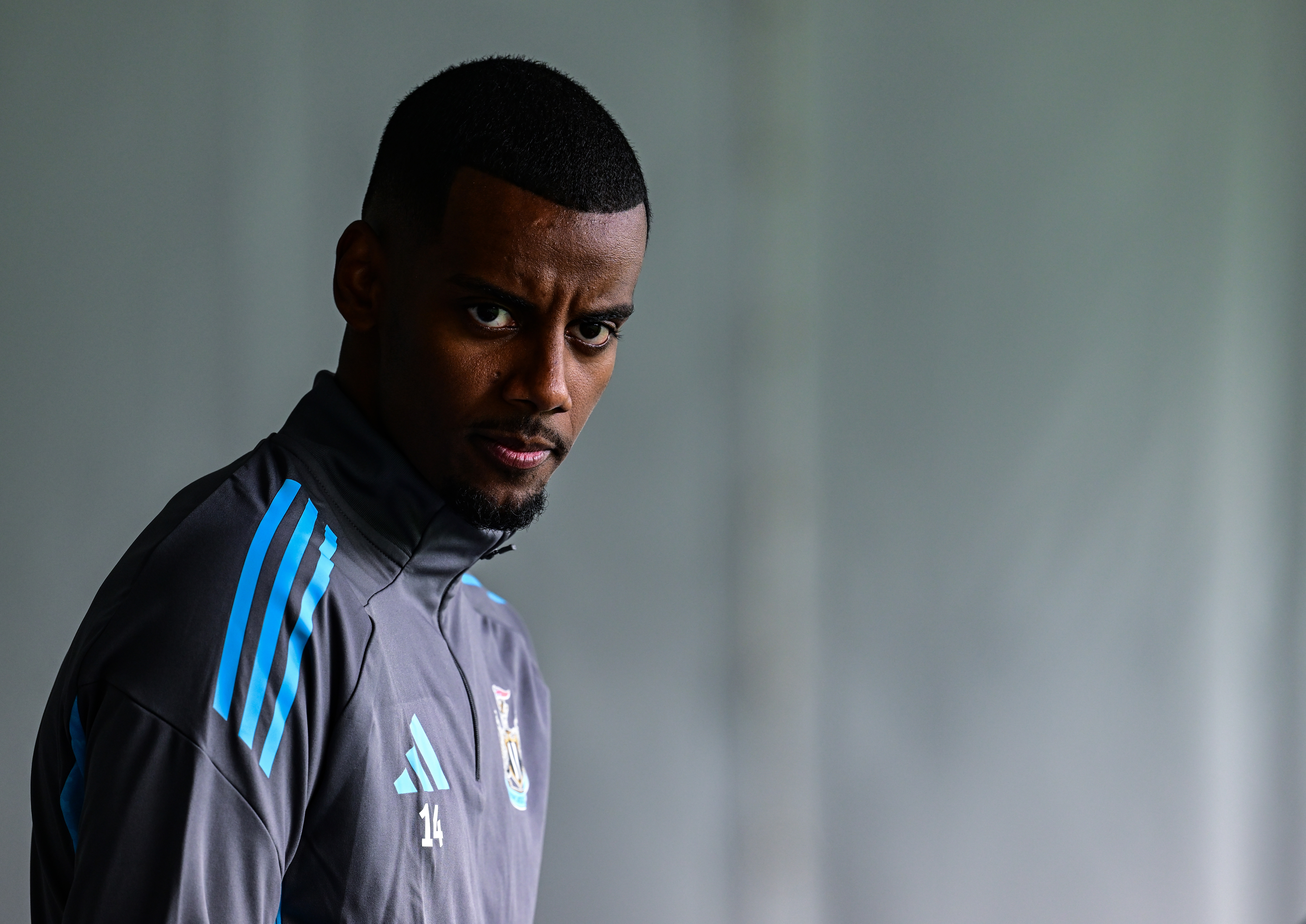 Alexander Isak, durante la pretemporada con el Newcastle