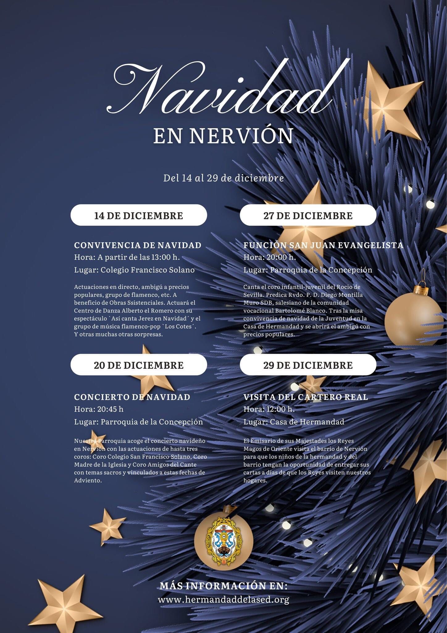 La Hermandad de La Sed organiza la Navidad en Nervión con conciertos,  cultos y la visita del Cartero Real | Sociedad | Cadena SER