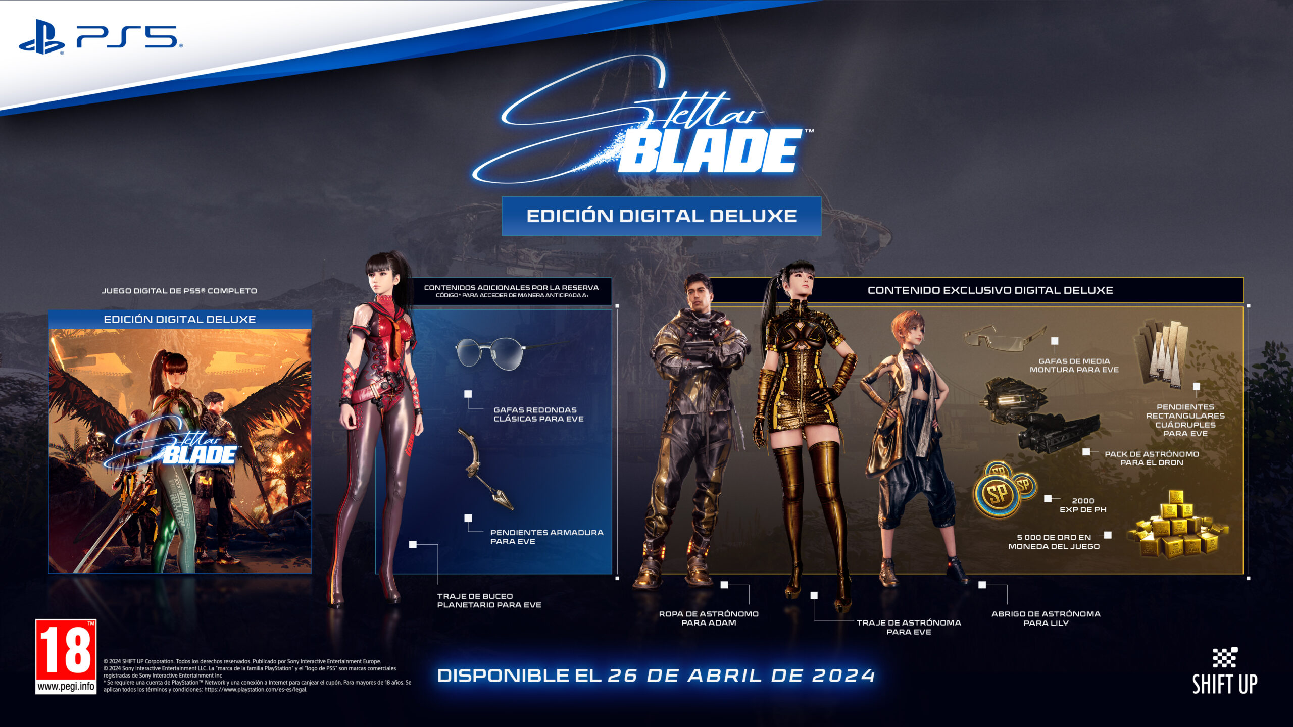 Stellar Blade llega el 26 de abril en exclusiva para PS5 | Videojuegos |  LOS40