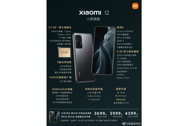 Xiaomi Mi 12 Especificaciones Oficiales - kiboTEK
