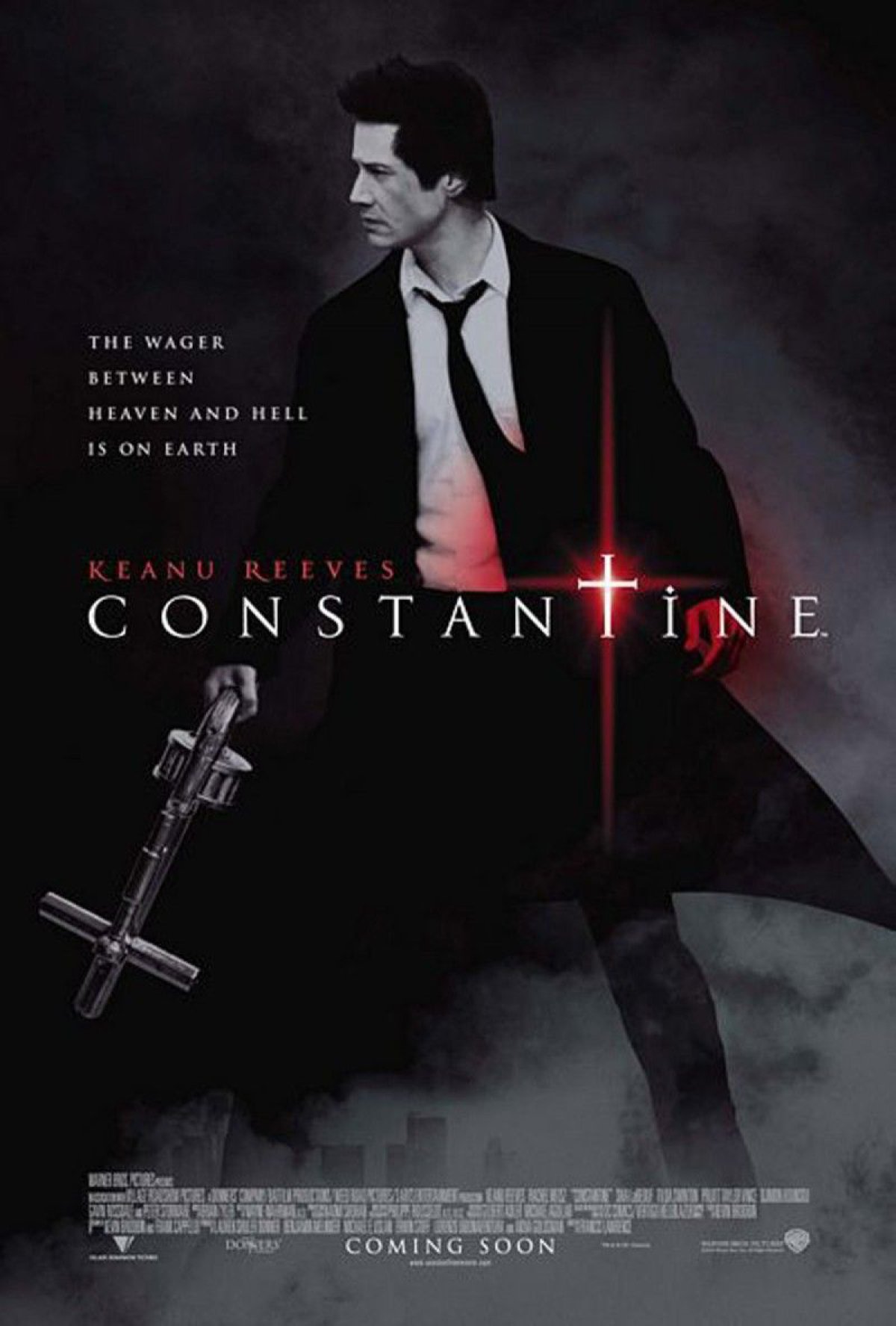 Keanu Reeves en el cartel promocional de &#039;Constantine&#039;