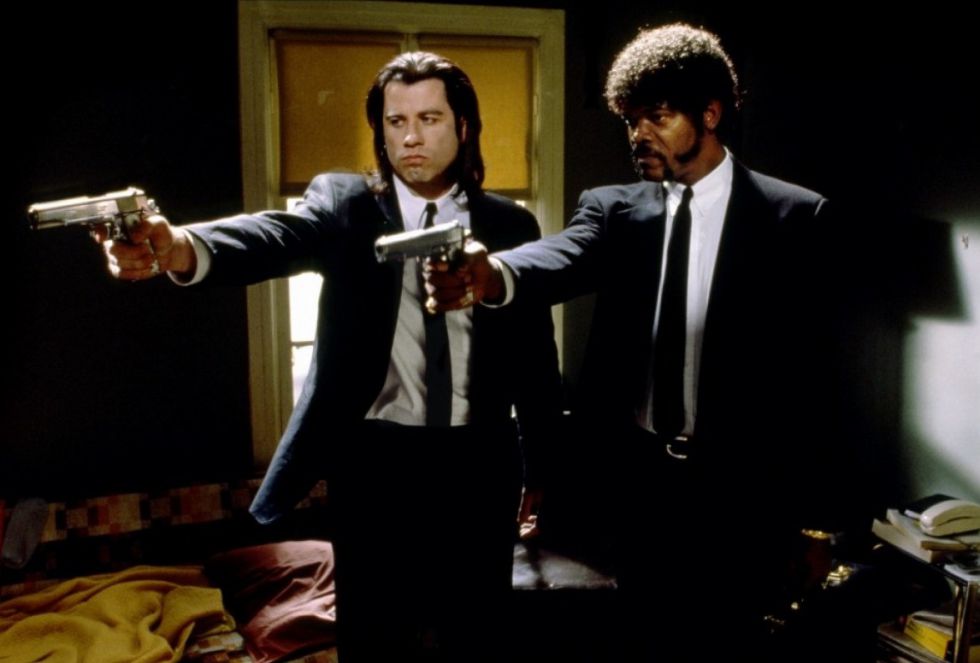 John Travolta (i) y Samuel L. Jackson (d) en una escena de &#039;Pulp Fiction&#039;