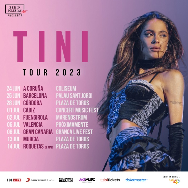 La gira de Tini llega a España en 2023 con LOS40 como emisora oficial |  Giras | LOS40