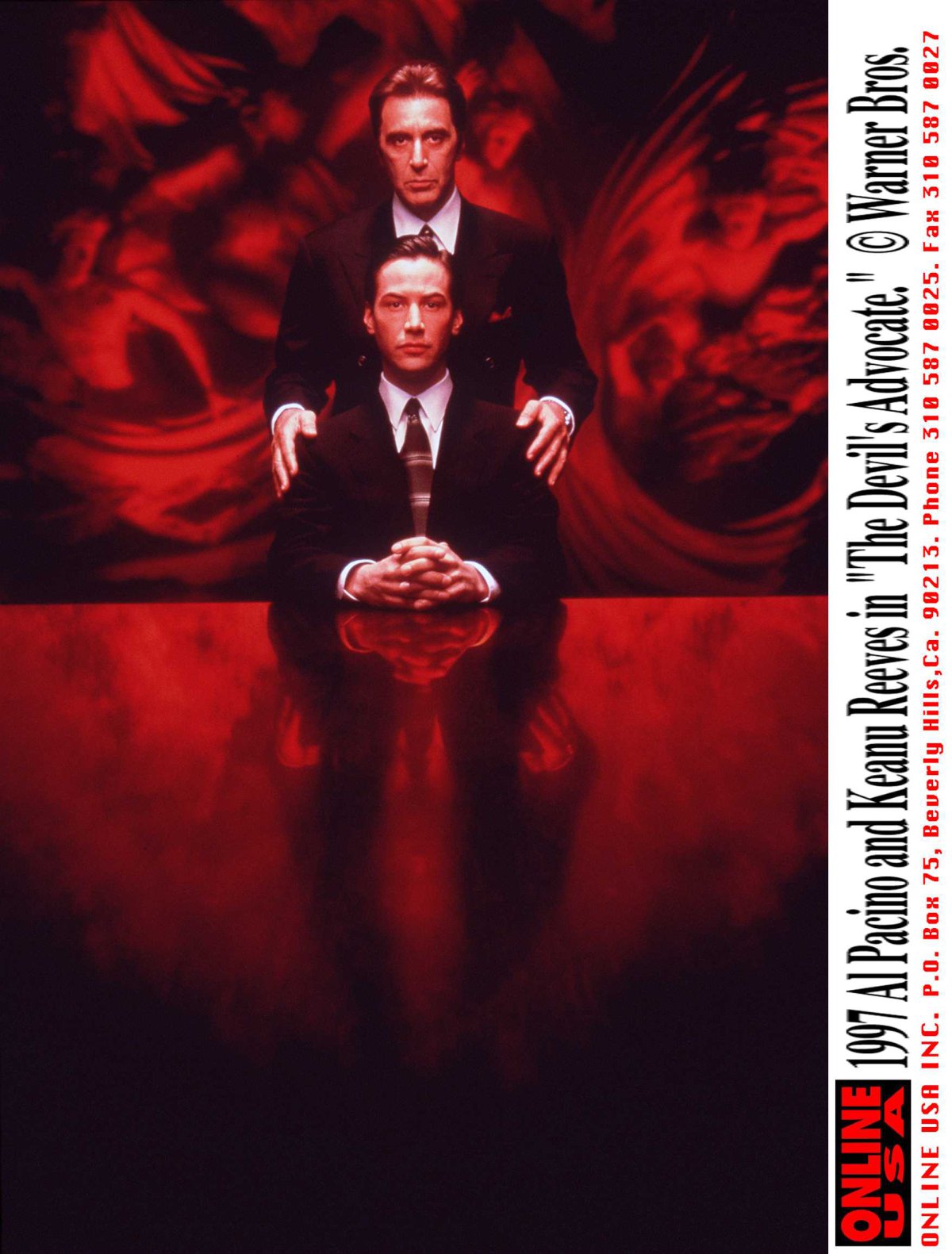 Al Pacino y Keanu Reeves en el cartel promocional de &#039;Pactar con el diablo&#039;