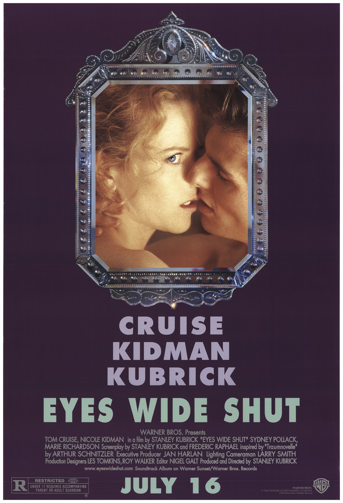 Nicole Kidman (i) y Tom Cruise (d) en el cartel promocional de &#039;Eyes Wide Shut&#039;