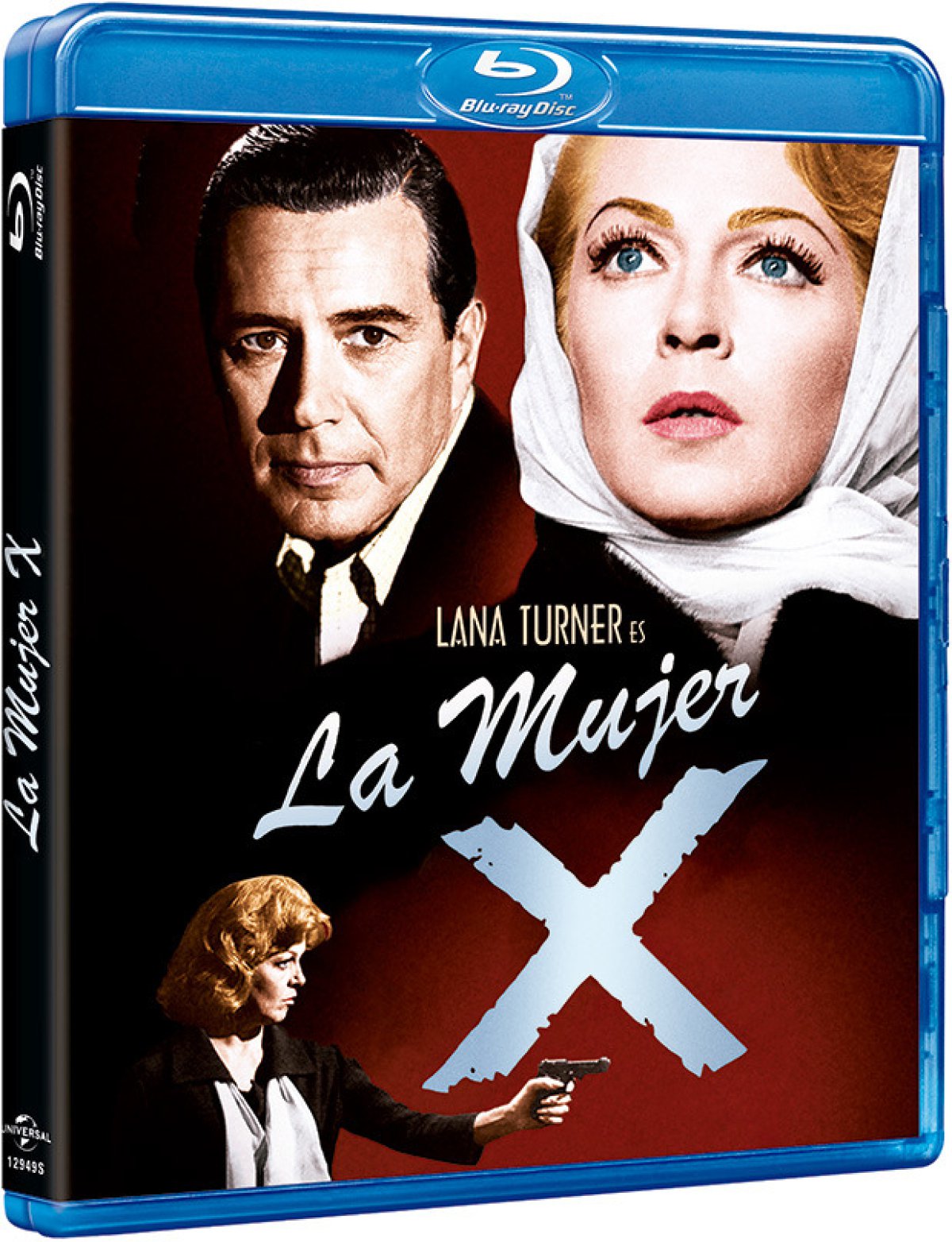 Lana Turner (d) y John Forsythe (i) en la carátula promocional de &#039;La mujer X&#039;, una película de David Lowell Rich