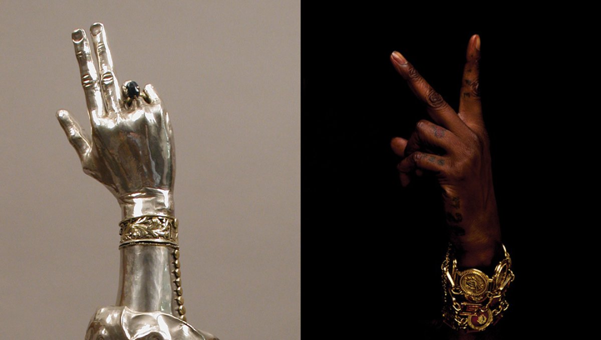 Reliquary arm of St. Valentine 14th century Swiss Right: 2 Chainz