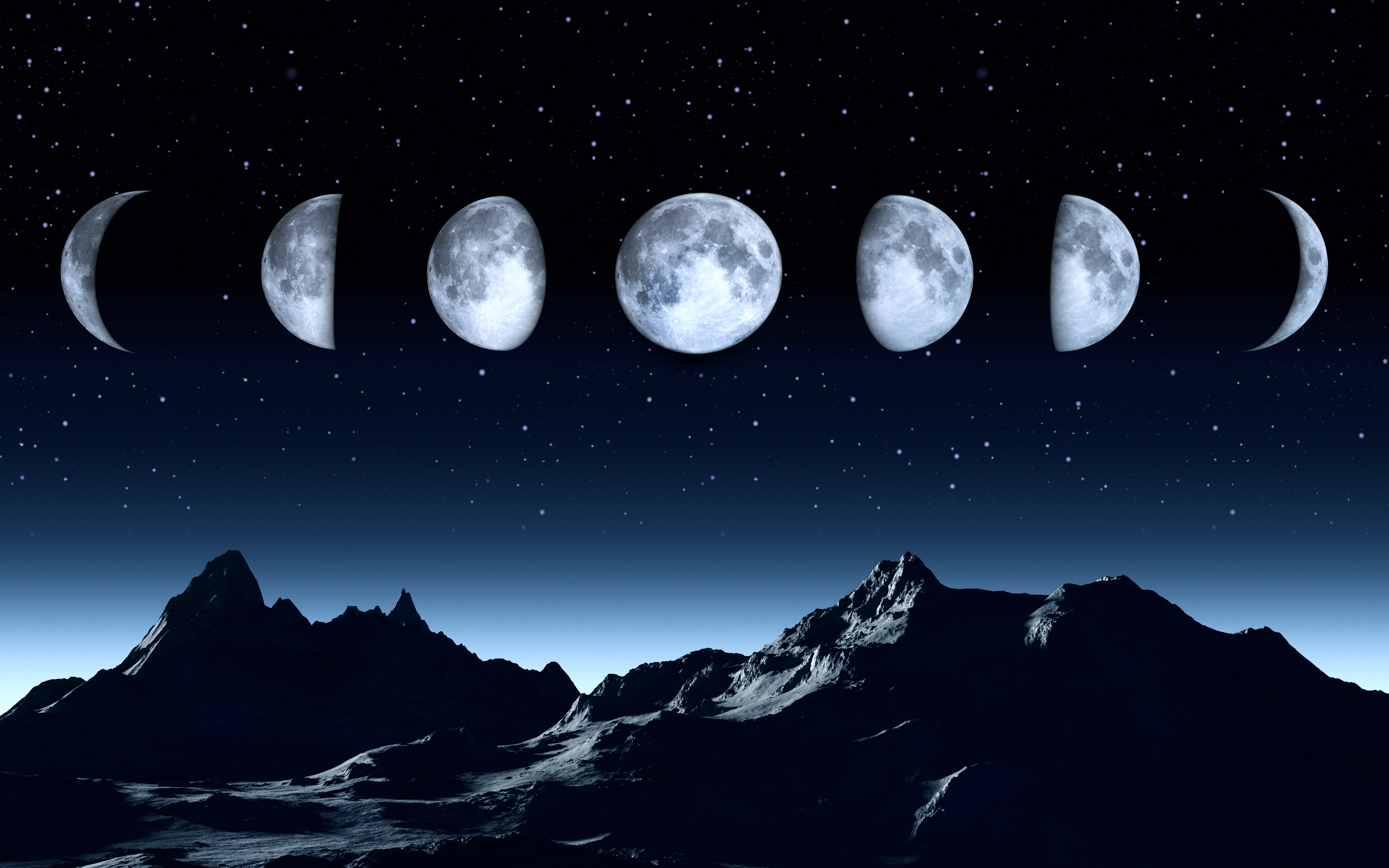 Calendario Lunar 2024 - Fase lunar y otros eventos de la luna.