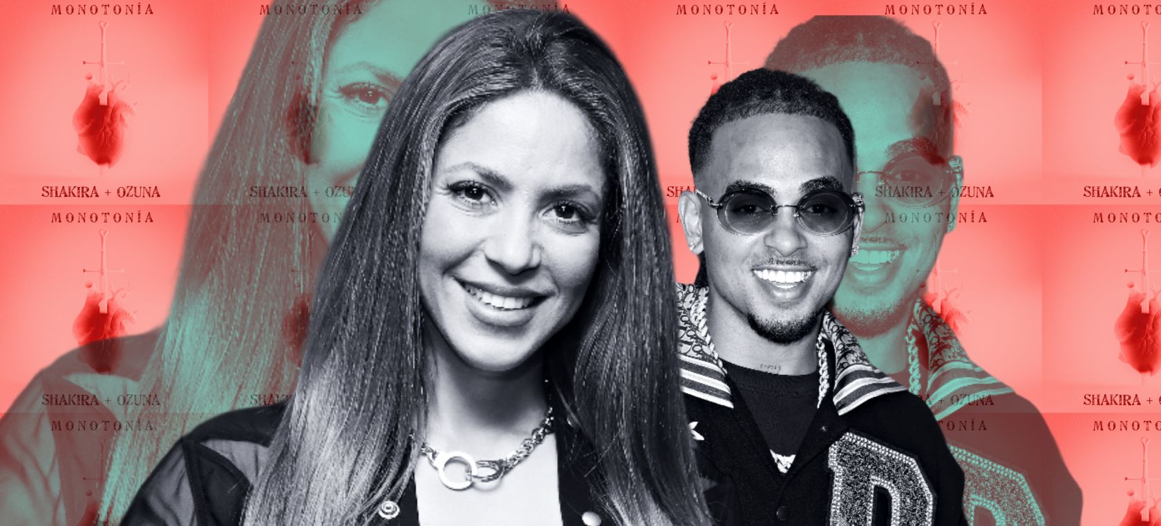 La Monoton a de Shakira y Ozuna se adue a del N 1 de la lista