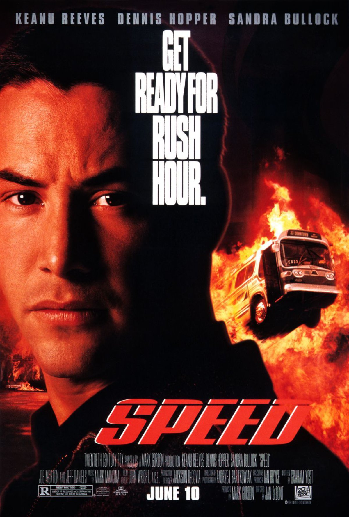 Keanu Reeves en el cartel de &#039;Speed: Máxima potencia&#039;