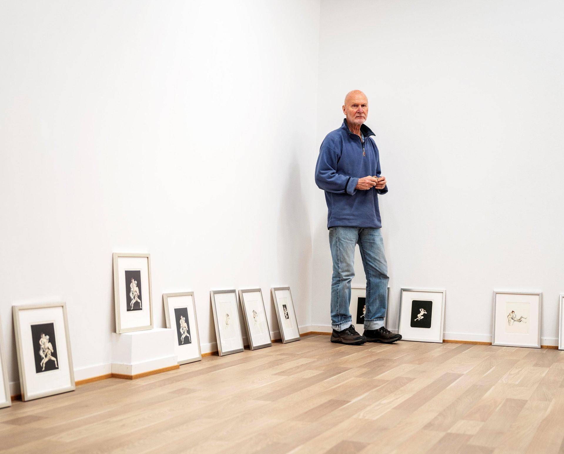 Arne Bendik Sjur med variasjoner over Goya, som stilles ut på Kunstverket galleri i Oslo. Foto: Fartein Rudjord