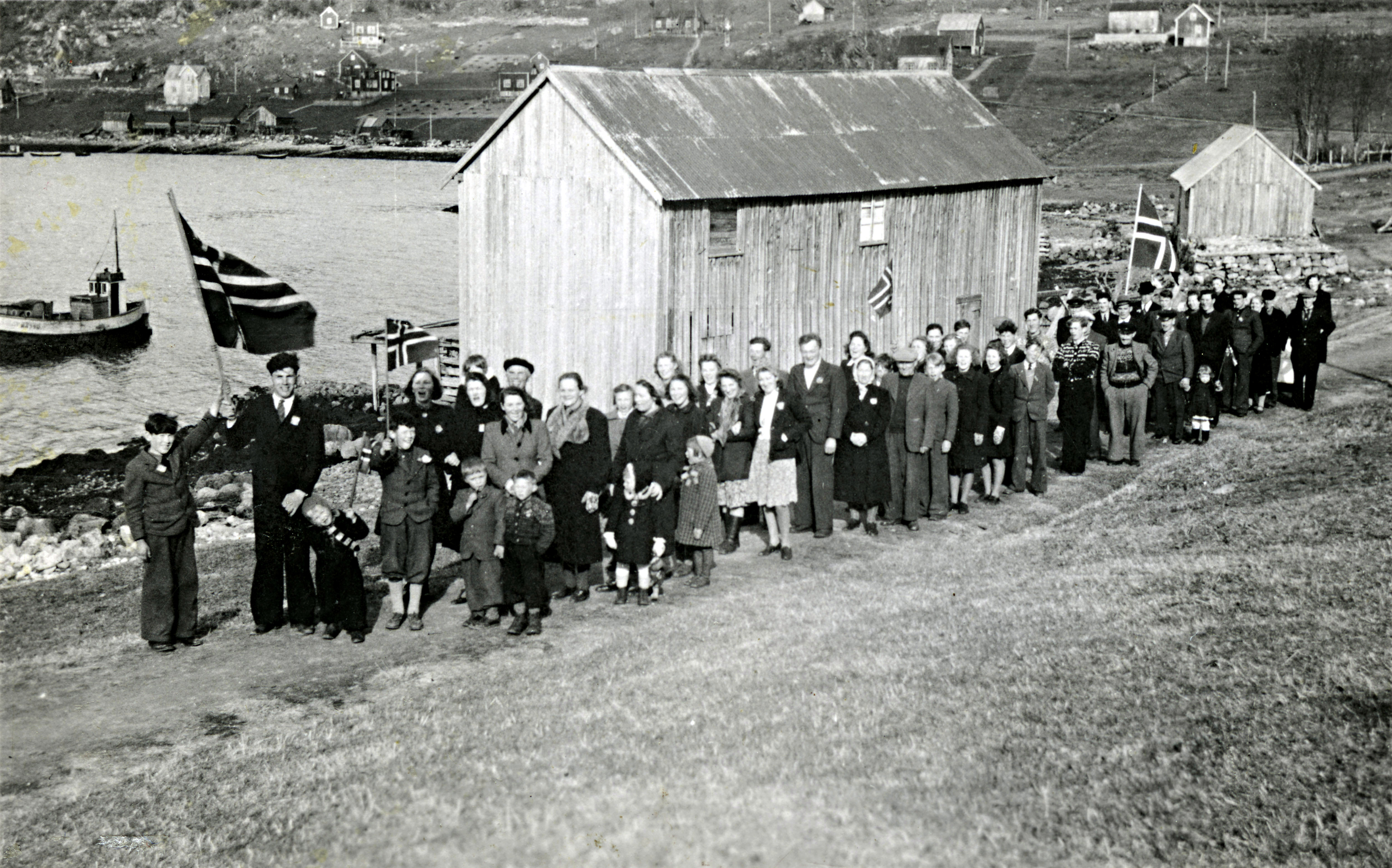 8. mai 1945 gikk fredsflaggene til topps over hele Norge