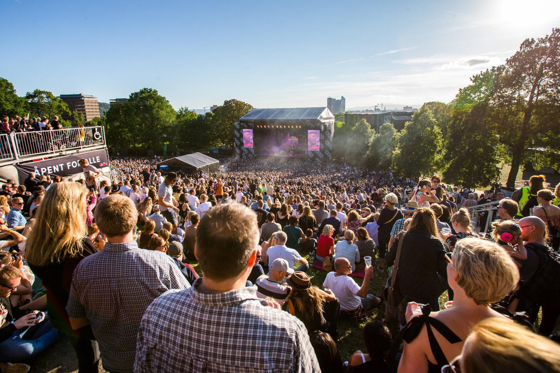 Øyafestivalen en sommer før korona (2017). Festivalen er nå representert i Rajas arbeidsgruppe.                                                                                                         Foto: Audun Braastad / NTB