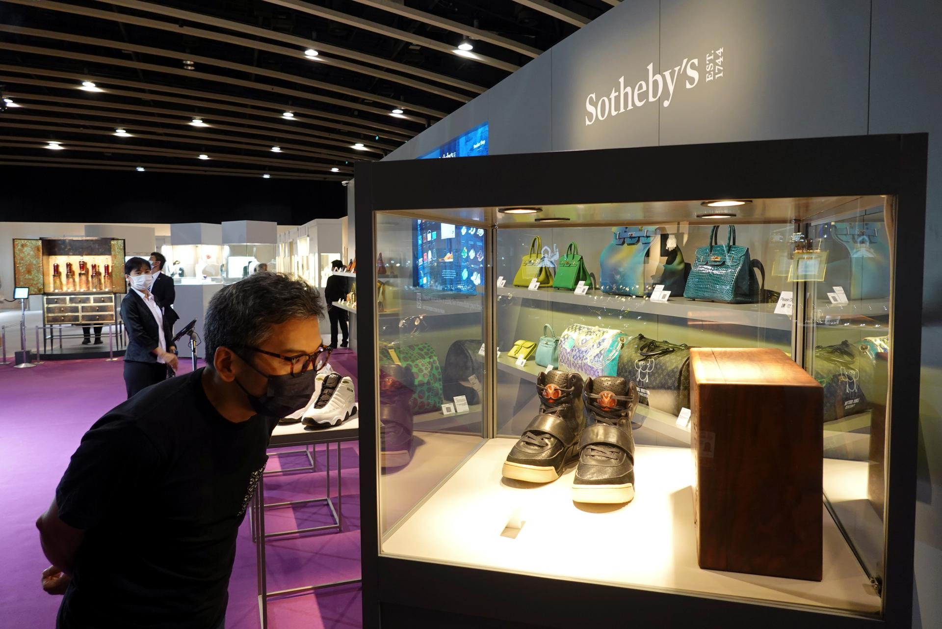 Kanye West's Nike sneakers sold for record $1.8 mn at Sotheby's