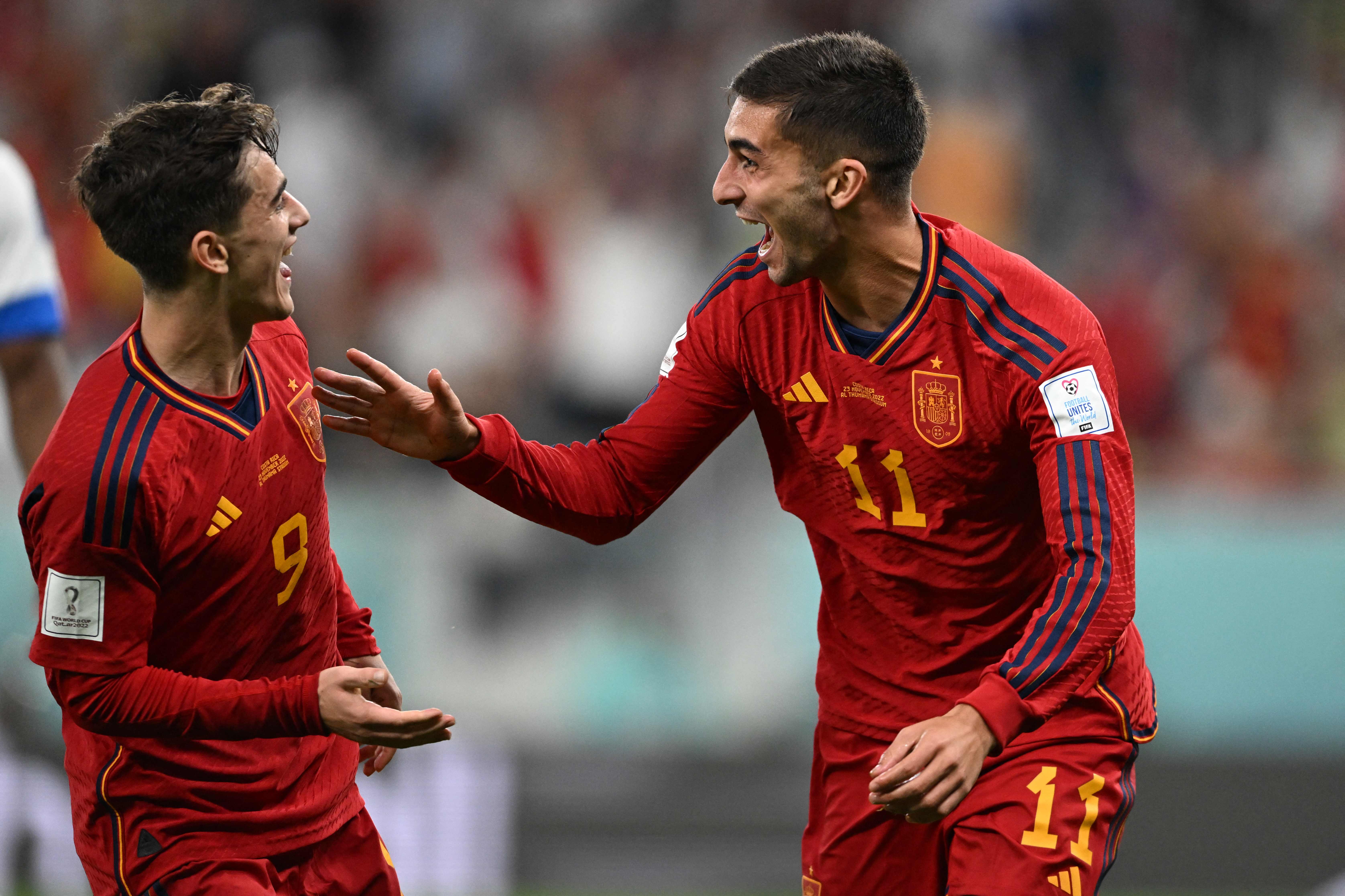 1,000 passes and 82% possession for Spain as Gavi and Pedri