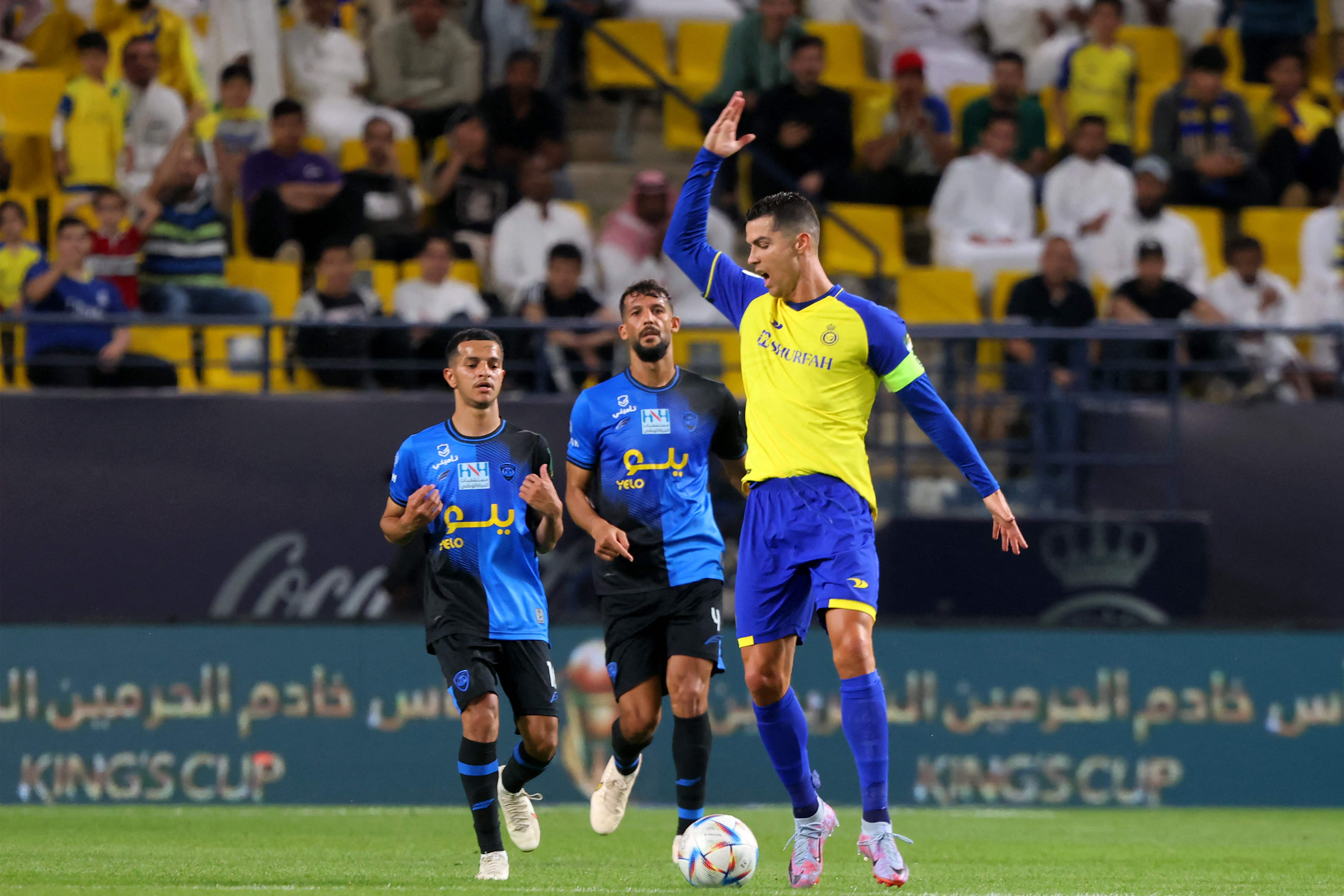 Cristiano Ronaldo brings up the half-century! Al-Nassr forward celebrates  landmark goal in otherwise forgetful display as his side cruise into King  Cup semi-finals: GOAL grades every performance from the Al-Nassr superstar  in