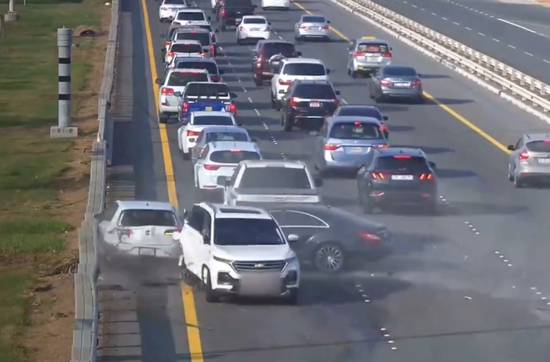 Abu Dhabi Police release crash footage to warn of dangers of distracted  driving | The National