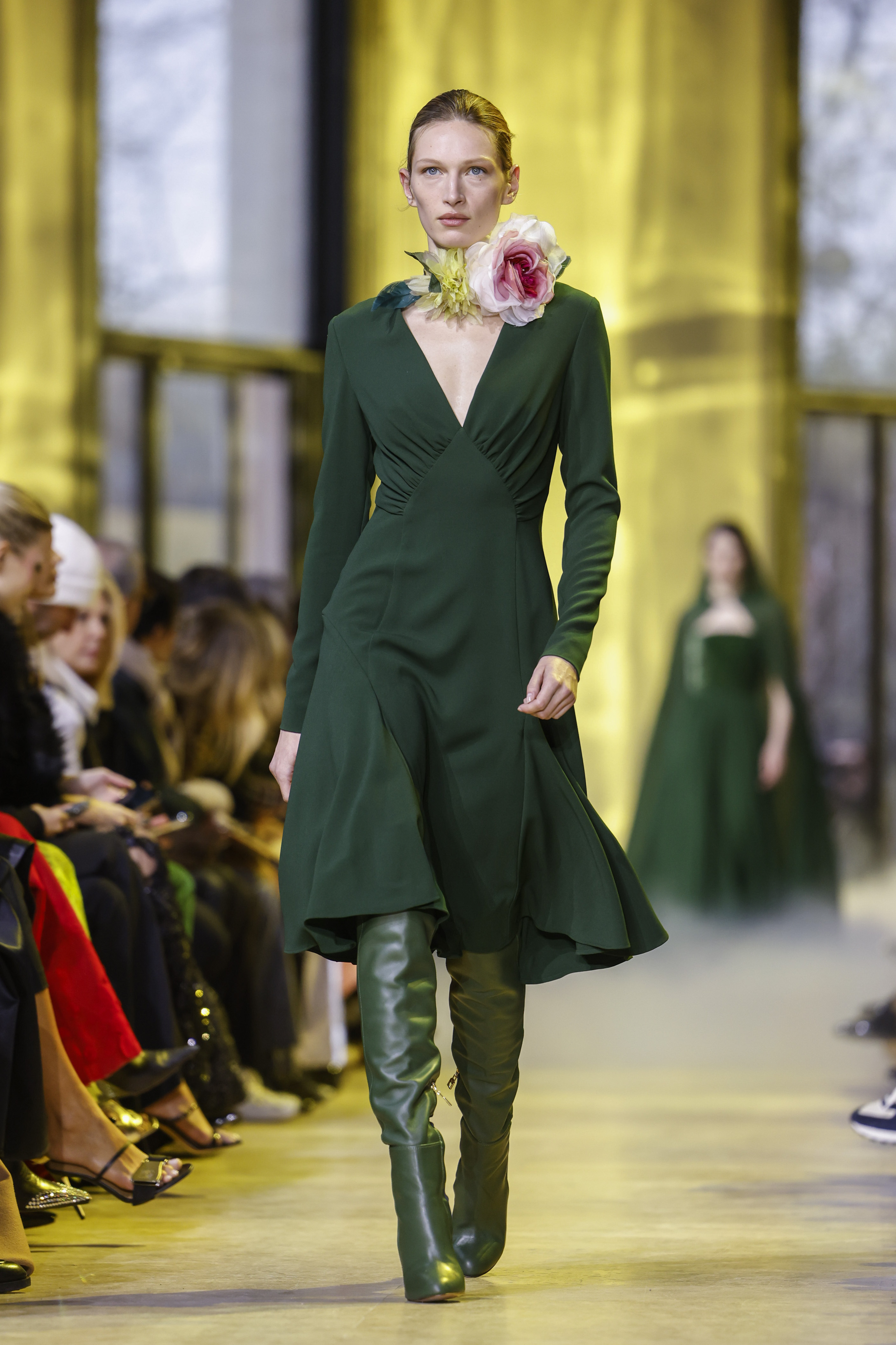 Paris Haute Couture Week: Elie Saab's gender-bending autumn/winter 2022-23  show featured men sweeping down the runway in red carpet-ready gowns and  capes