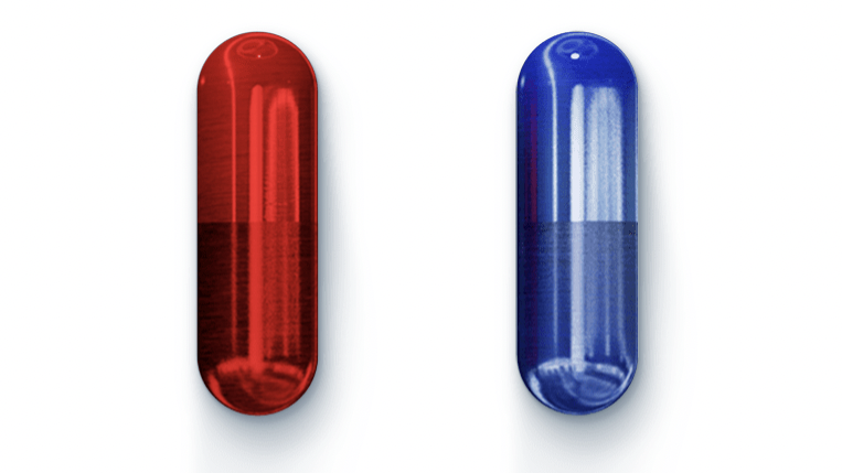 Baglæns fuldstændig Forstyrre The Matrix Resurrections': interactive website lets fans choose between red  and blue pill