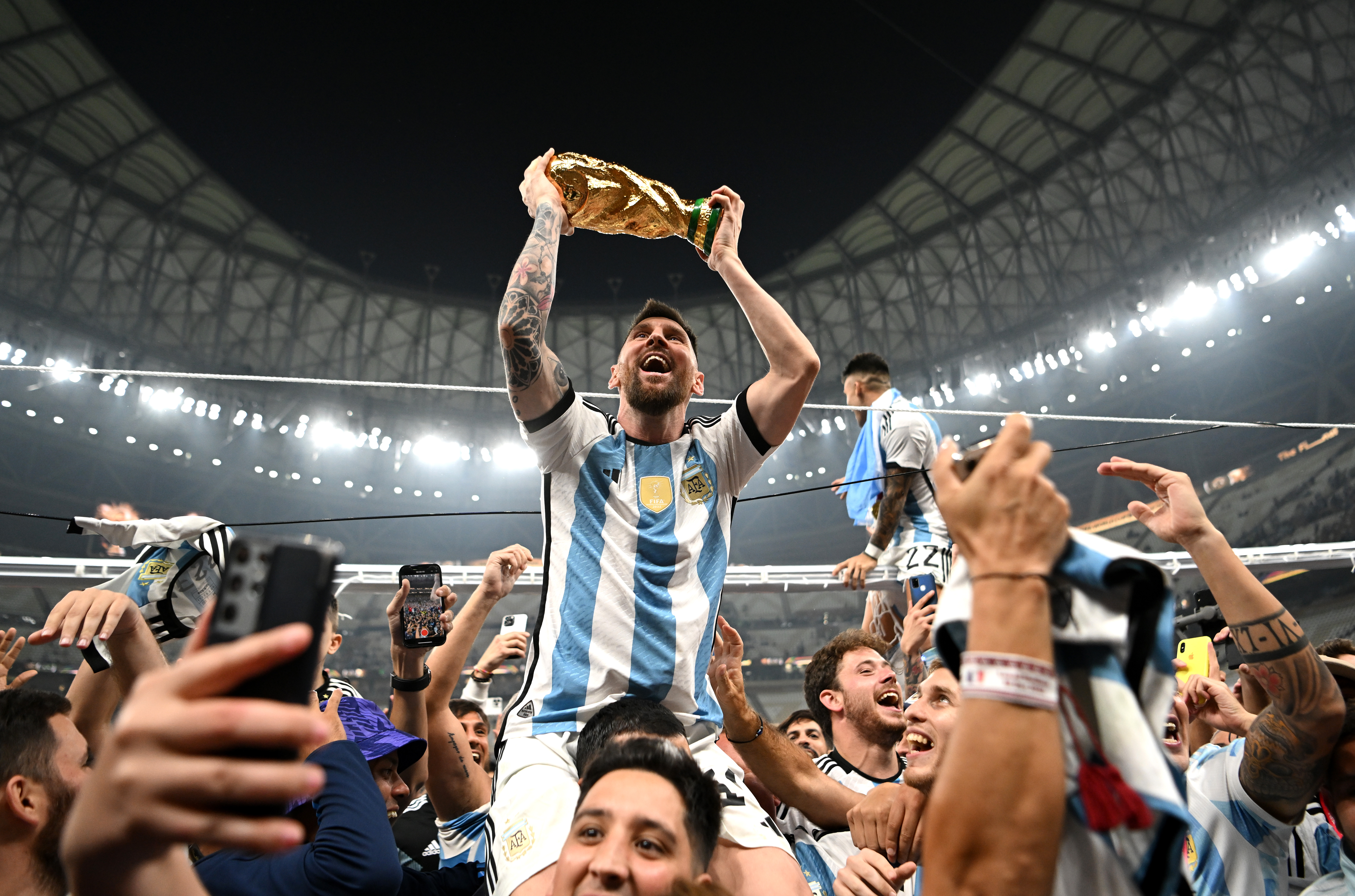 Photographer reveals 'luck' behind Messi World Cup image that set