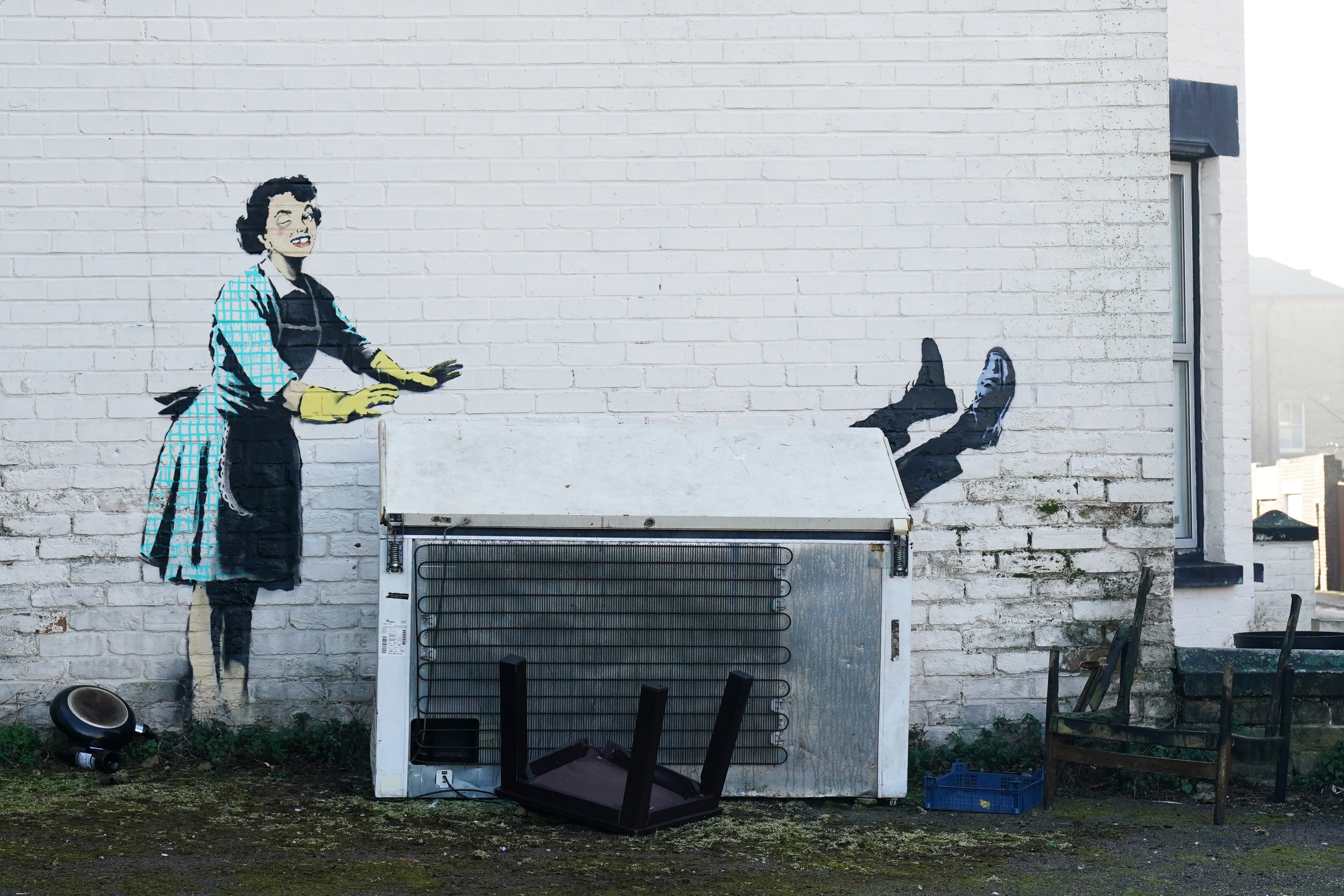 Banksy mural worth £6 million lifted into new London