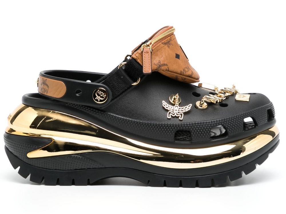 MCM Crocs in 2023  Crocs, Croc charms, Shoes