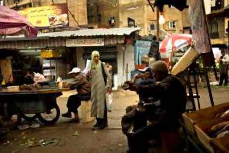 A street in the Shatila refugee in Lebanon.