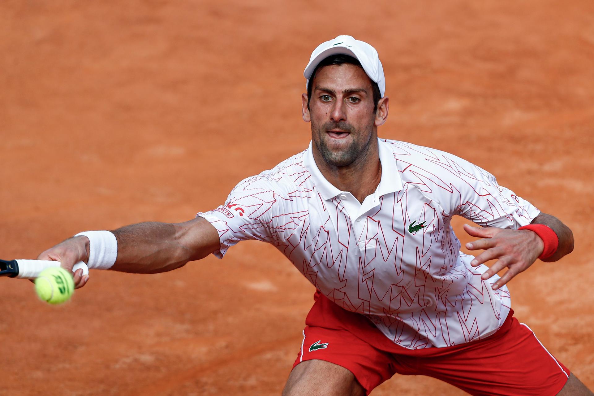 Novak Djokovic engaged in furious row with umpire in Italian Open loss