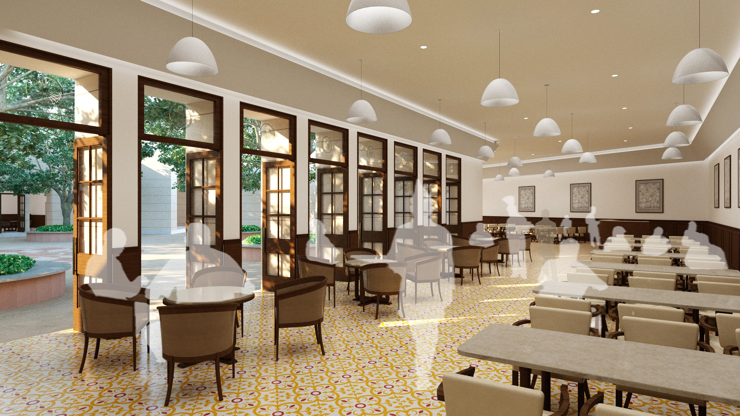 It features larger halls, a modern library, redeveloped offices and committee rooms with state-of-art facilities