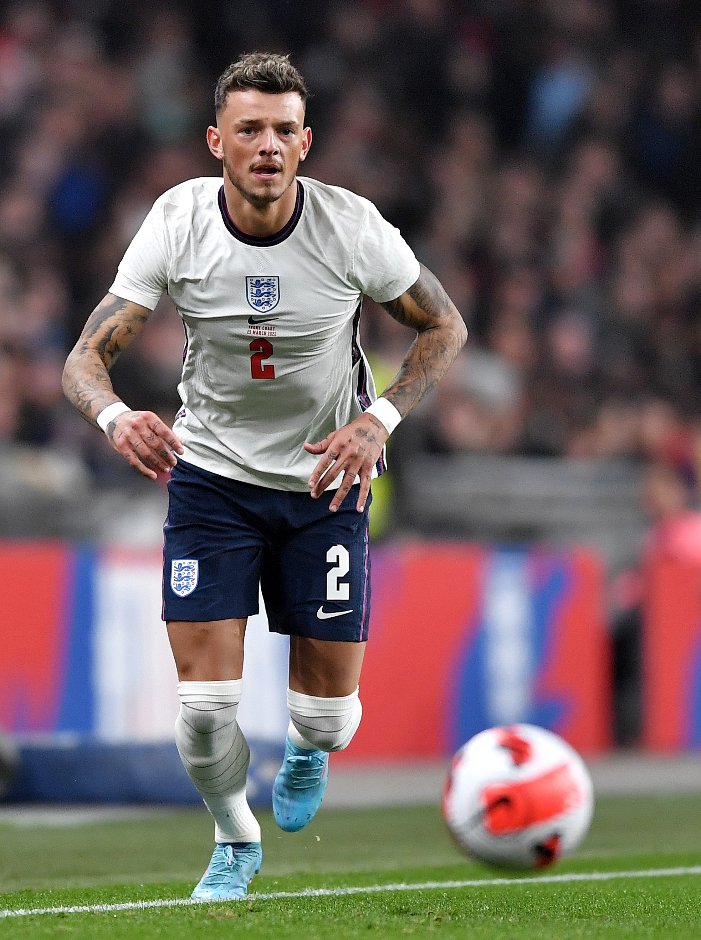 England's Kalvin Phillips and James Maddison outside the Souq News Photo  - Getty Images