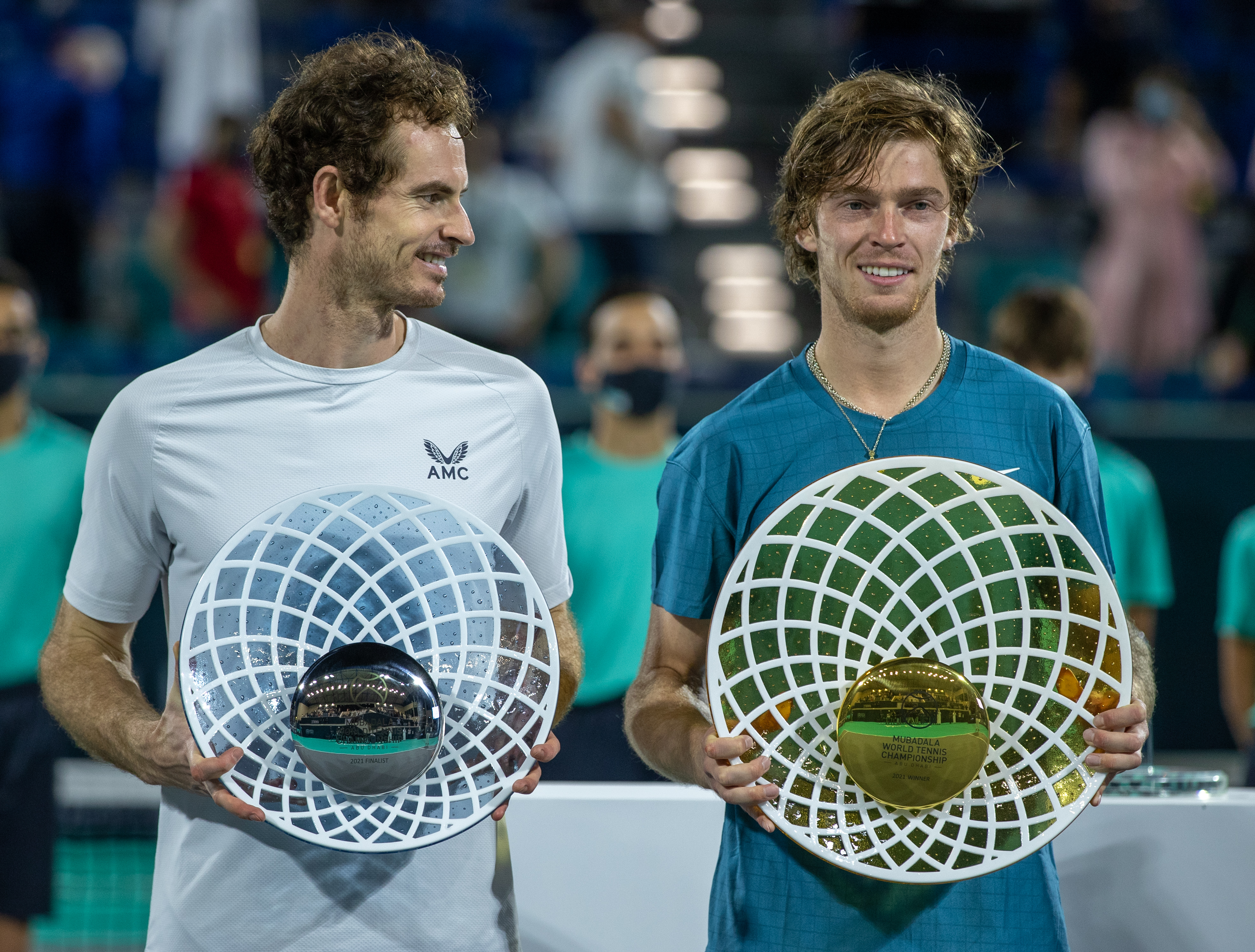 Andrey Rublev lifts Mubadala World Tennis Championship title after win over Andy Murray