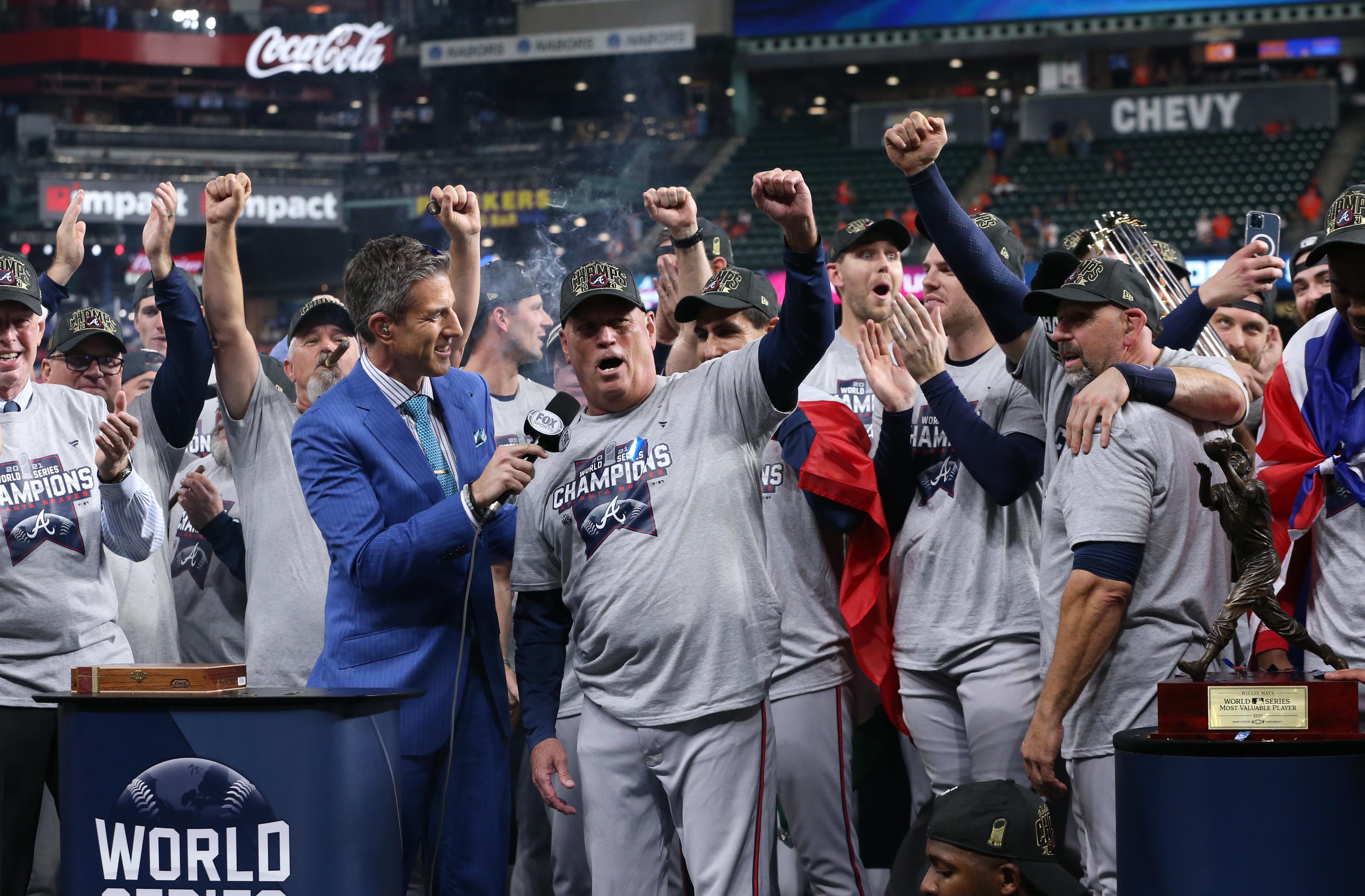 Braves thump Astros to snap 26-year World Series drought