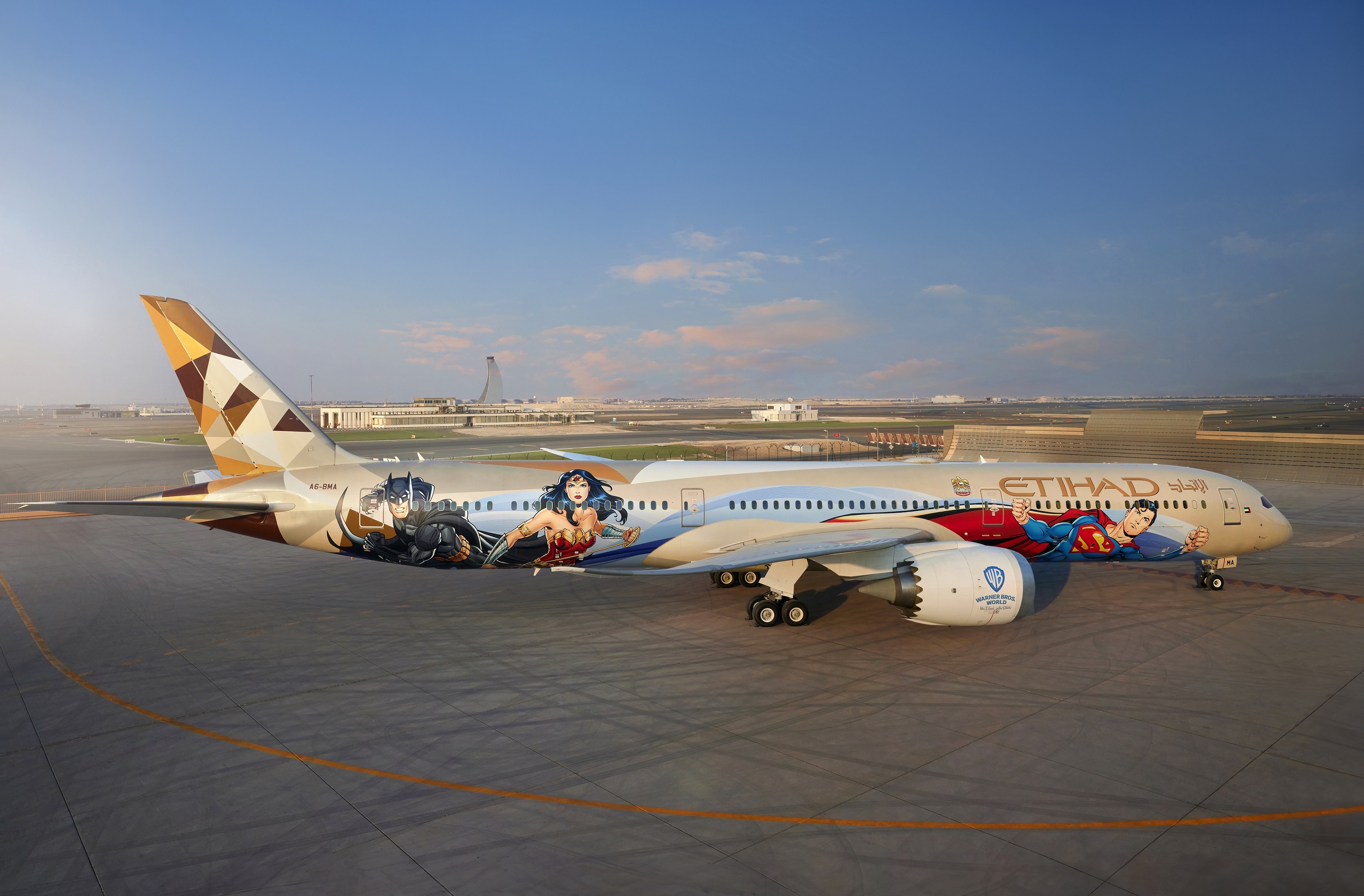 Etihad Airways unveils world's first Warner Bros aircraft in