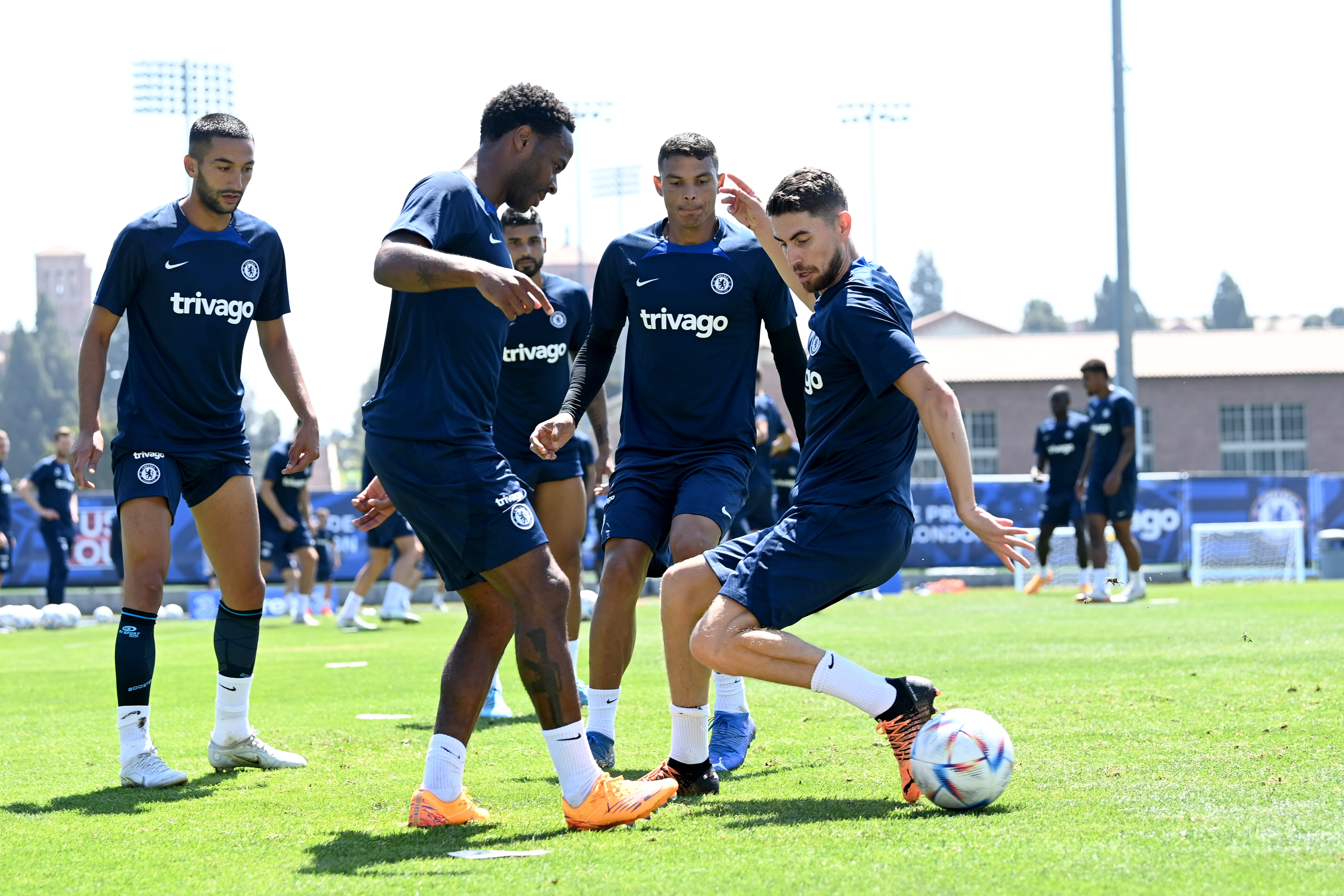 Raheem Sterling unveiled as a Chelsea player in Los Angeles