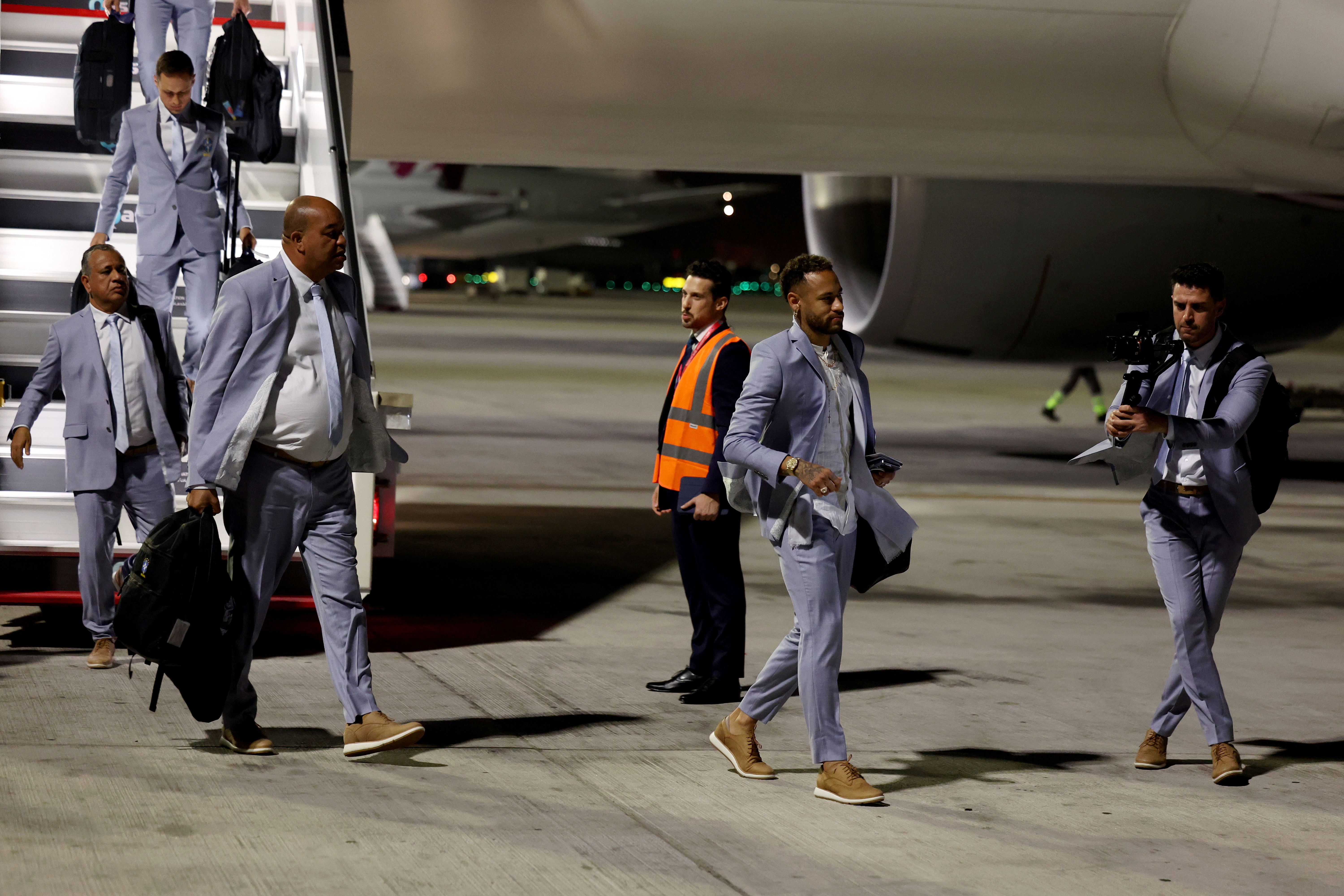 Neymar and Brazil touch down as all 32 teams now in Qatar for World Cup -  in pictures