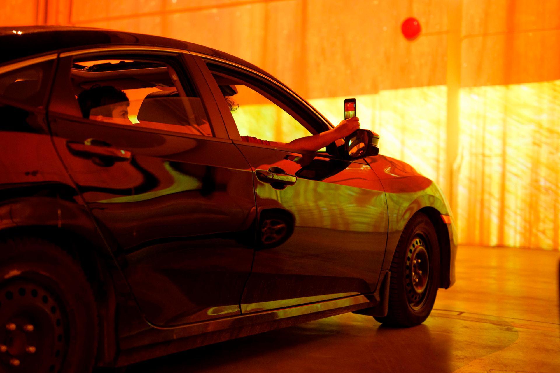 Works by Van Gogh are projected in high definition on the walls and floors. AFP