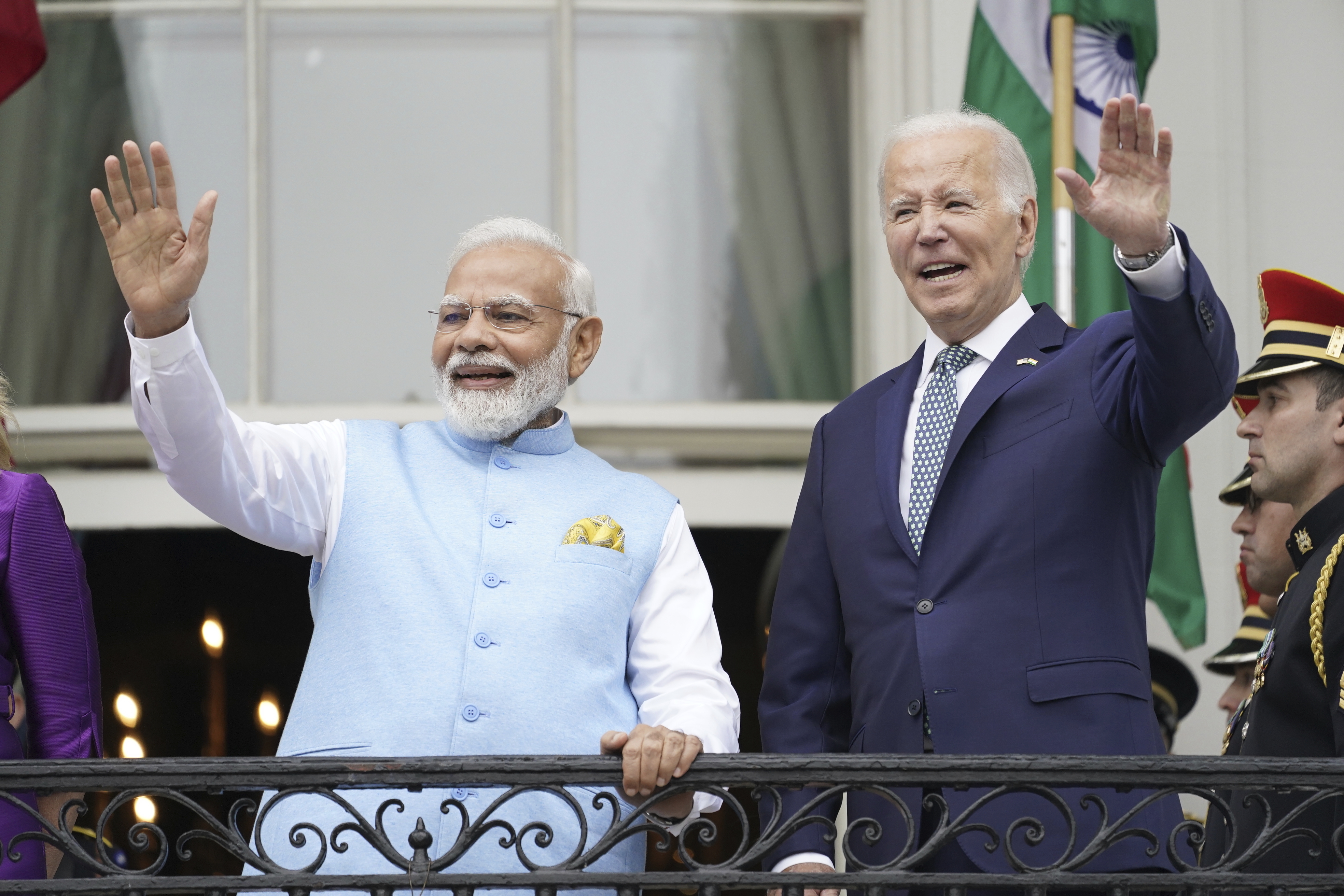 Joe Biden and Narendra Modi hail 'defining' US-India partnership - BBC News